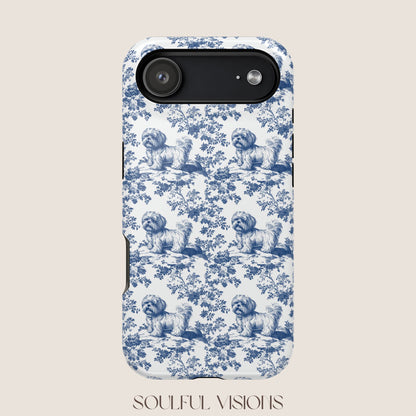 Shih Tzu Toile De Jouy Magnetic Phone Case