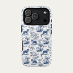 Border Collie Blue Toile Phone case