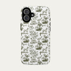 Saluki Sage Green Toile phone Case