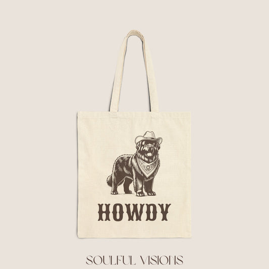 Howdy Newfoundland Tote Bag