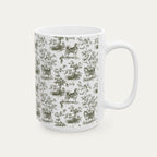 Husky Sage Green Toile Mug