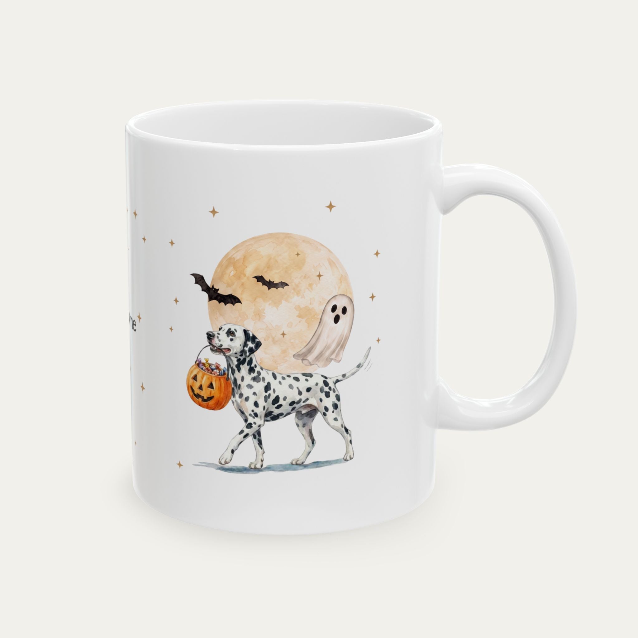 Custom Dalmatian Halloween mug
