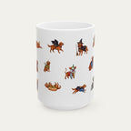 Golden Retriever Red Halloween mug