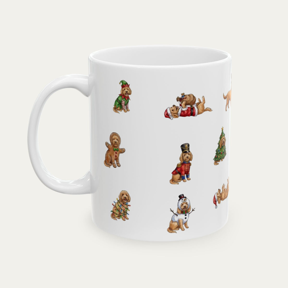Goldendoodle Apricot Christmas Mug