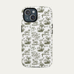 Pitbull Sage Green Toile phone Case