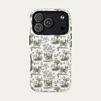 Chihuahua Longhaired Sage Green Toile phone Case