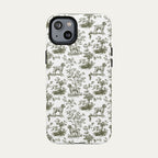 Wirehaired Pointing Griffon Sage Green Toile phone Case