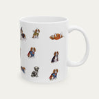 Cavalier Spaniel Brown and White Halloween mug