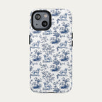 Labrador Retriever Blue Toile Phone case