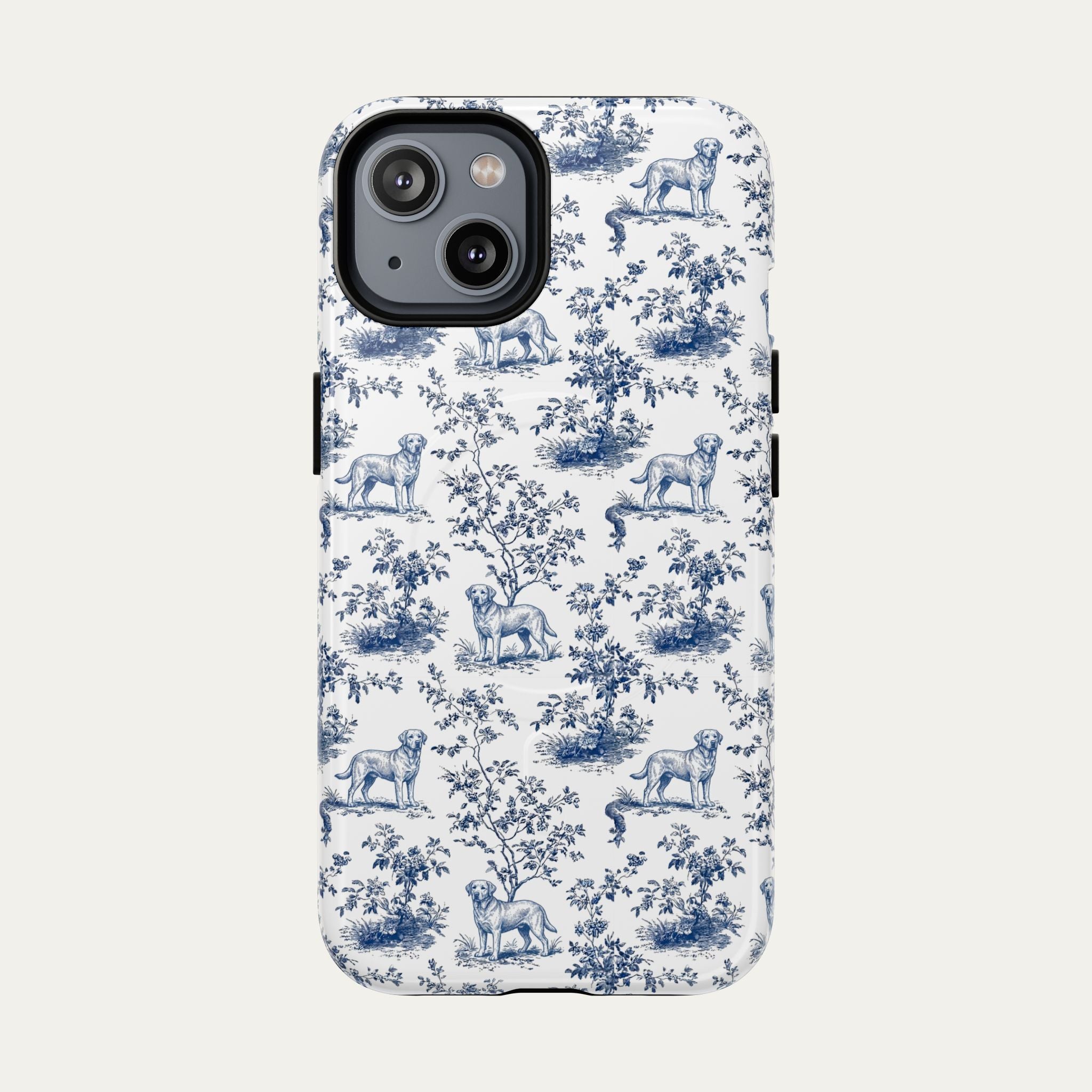 Labrador Retriever Blue Toile Phone case