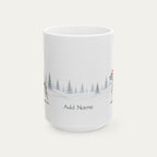 Custom Great Dane Harlequin  Christmas Santa Hat Mug