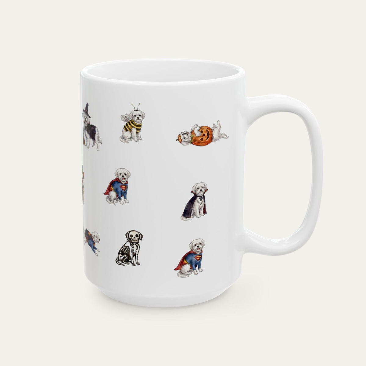 Maltese Halloween mug