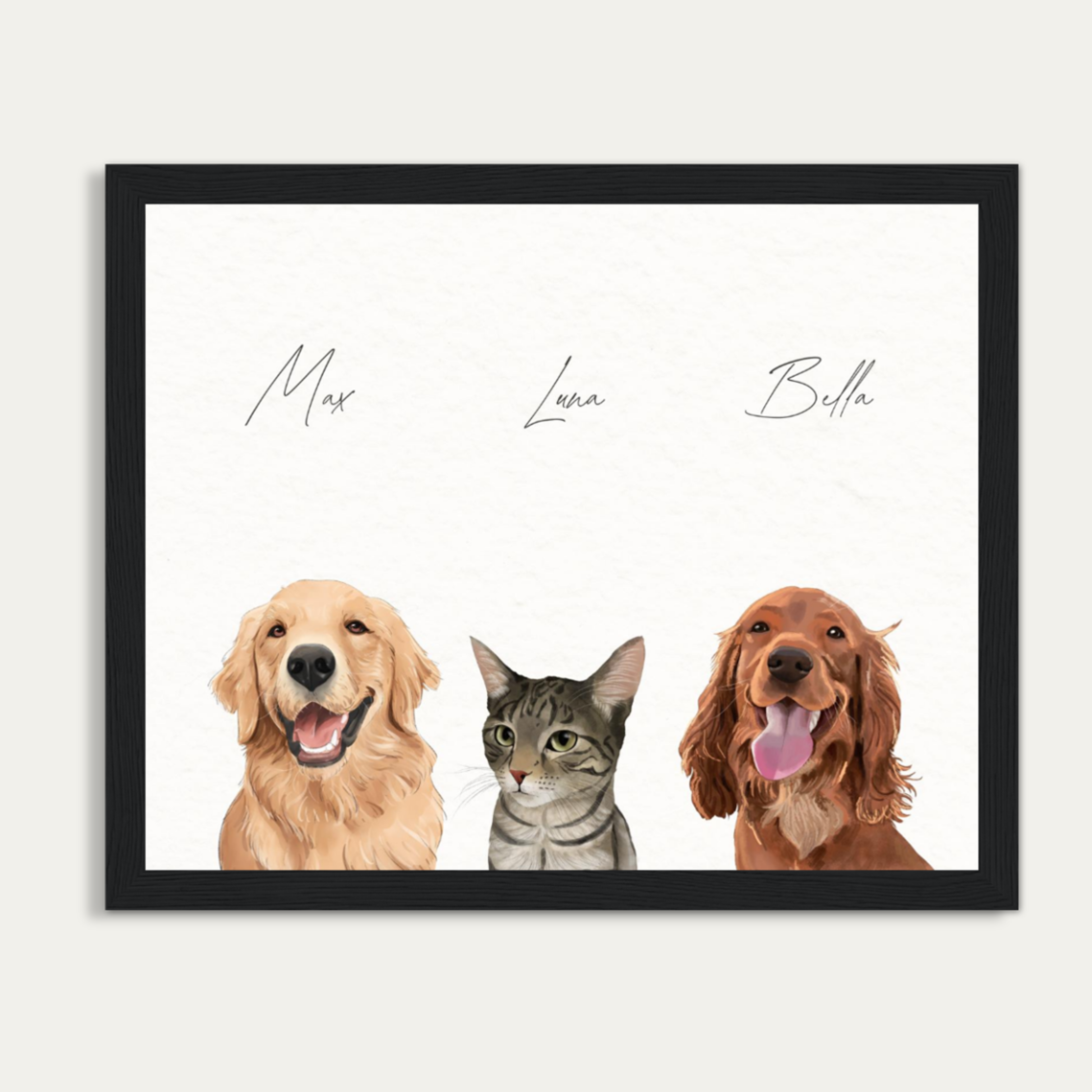 Custom Watercolor Pet Portrait