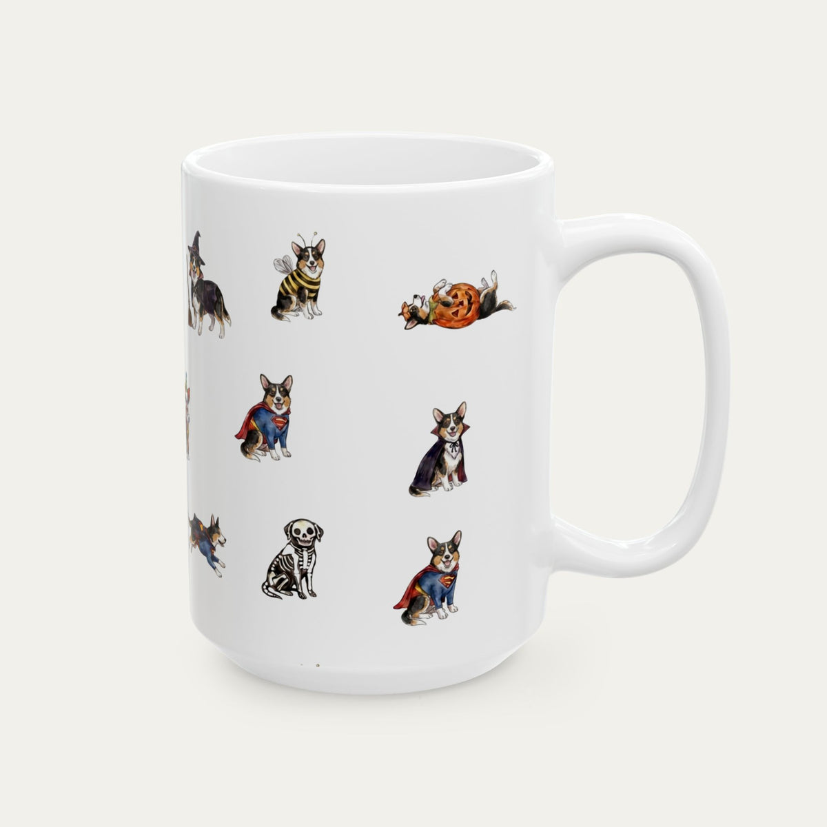 Corgi Tri color Halloween mug