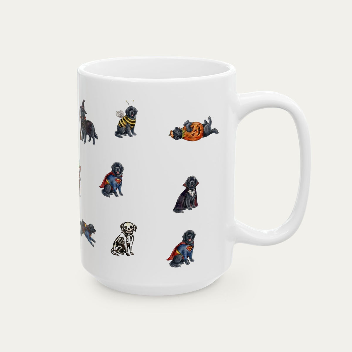 Newfoundland Black Halloween mug