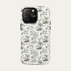 Jack Russell Terrier Sage Green Toile phone Case
