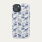 Newfoundland Blue Toile Phone case