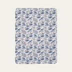 German Shepherd  Toile De Jouy Fleece Blanket
