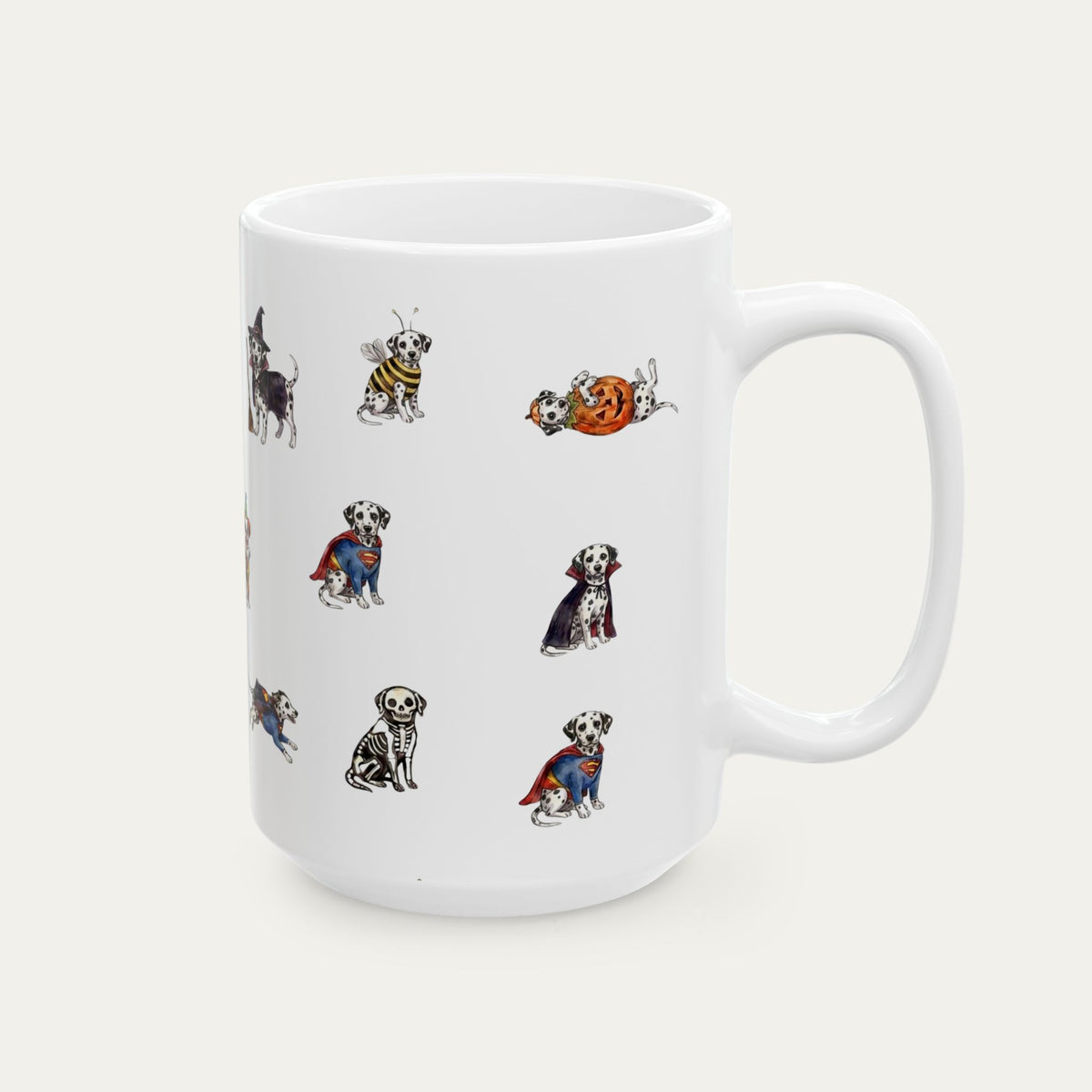 Dalmatian Halloween mug