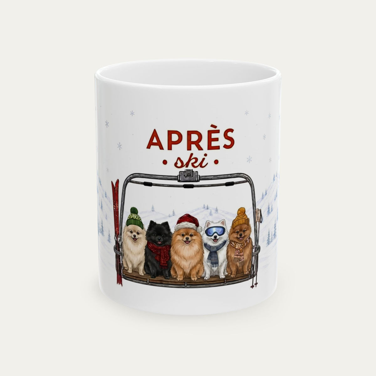 Pomeranian  Aprés Ski Mug