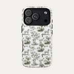 Dalmatian Sage Green Toile phone Case