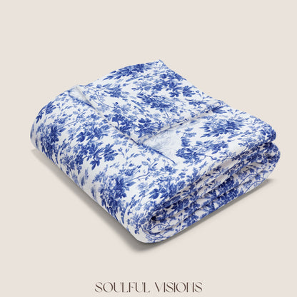 Westie Toile French Toile De Jouy Blanket