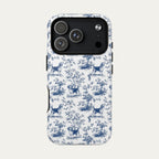 Beagle Blue Toile Phone case
