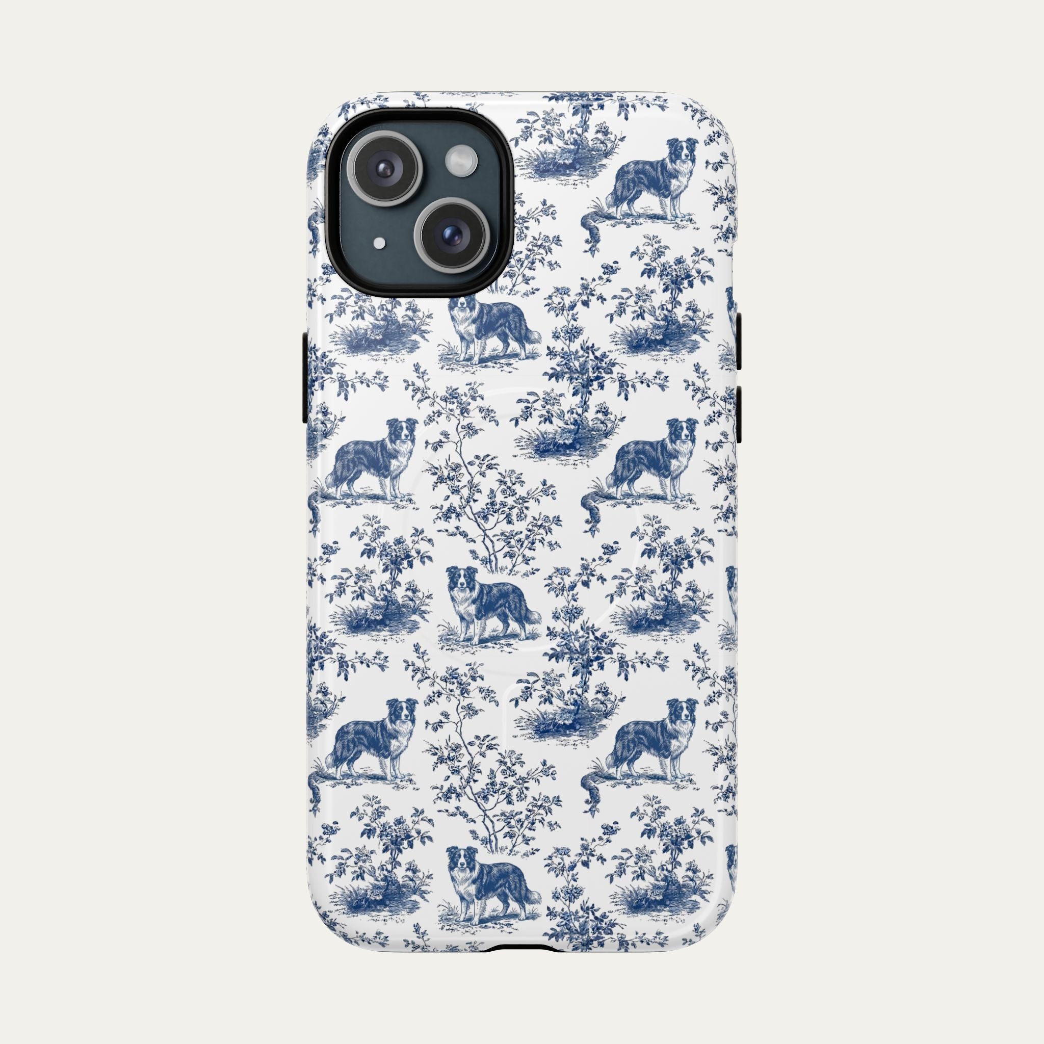 Border Collie Blue Toile Phone case