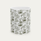 Labrador Retriever Sage Green Toile Mug
