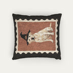 Labarador Cream  Halloween Woven Pillow