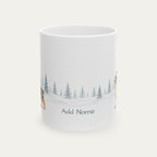 Custom Australian Shepherd Blue Merle Christmas Santa Hat Mug