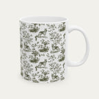 German Shepherd Sage Green Toile Mug