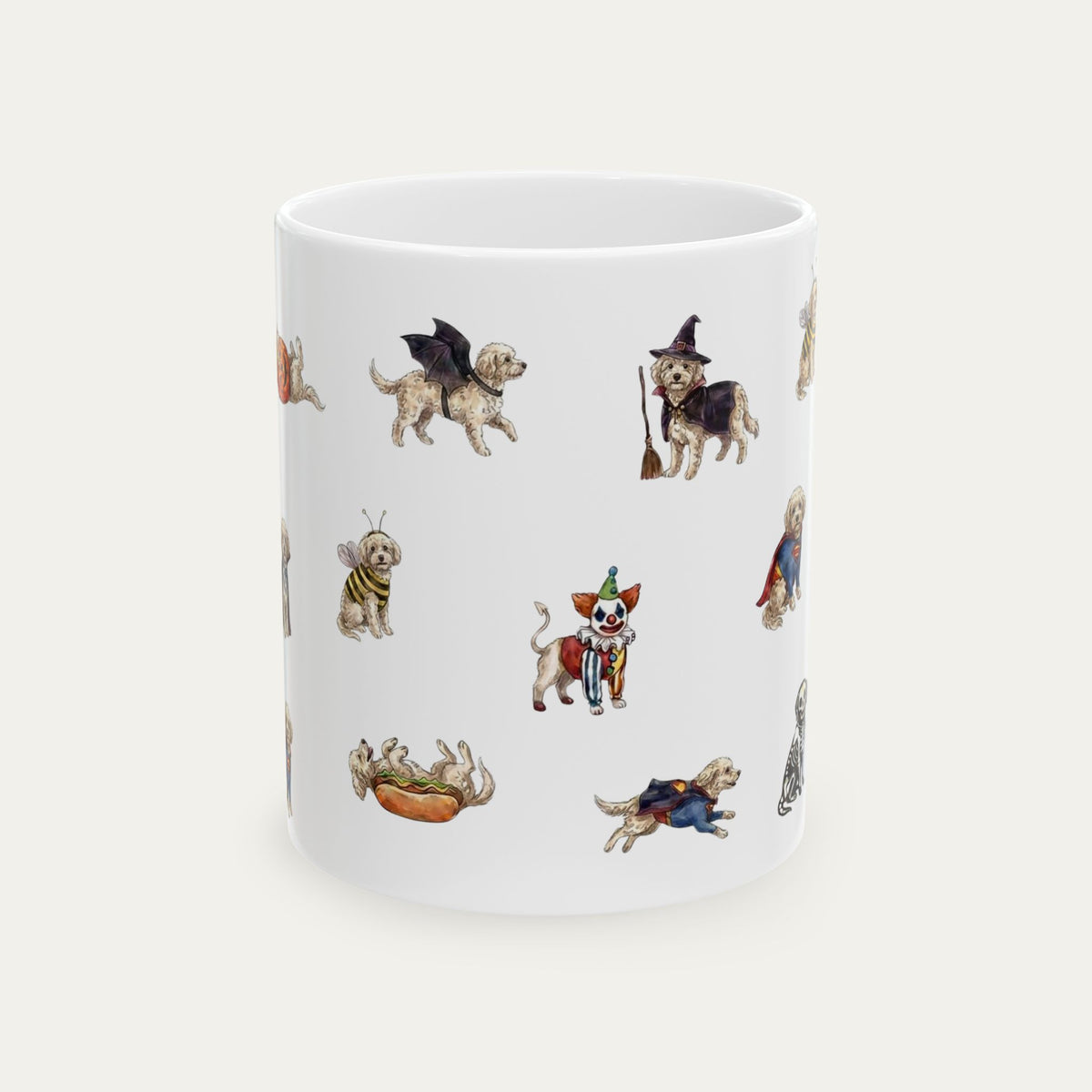 Maltipoo Halloween mug