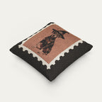 Doberman Brown and Tan Halloween Woven Pillow