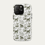 Bernese Mountain Sage Green Toile phone Case