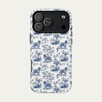Newfoundland Blue Toile Phone case