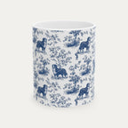 Bernese Mountain Blue Toile Mug
