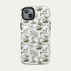 Dalmatian Sage Green Toile phone Case
