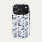 Spanish Water Dog Blue Toile Phone case