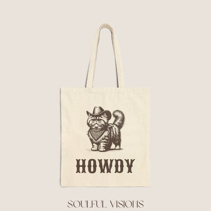Howdy Persian Cat Tote Bag