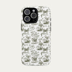 Husky Sage Green Toile phone Case