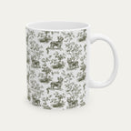 Yorkshire Terrier Sage Green Toile Mug