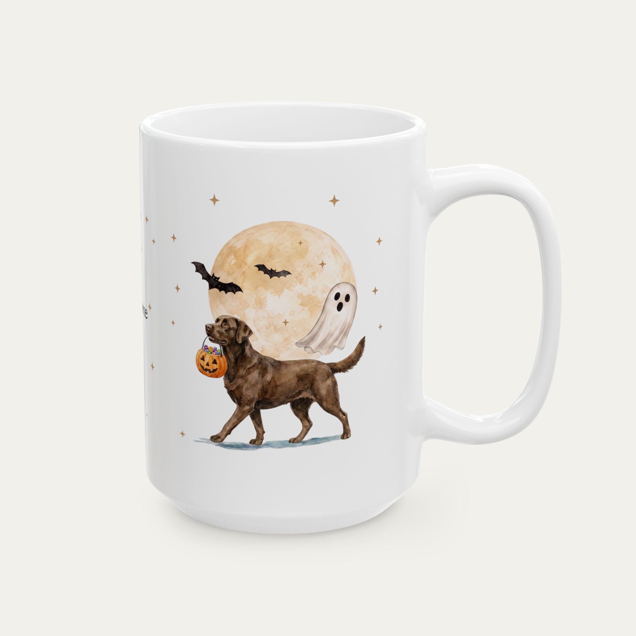 Custom Labrador Chocolate Halloween mug