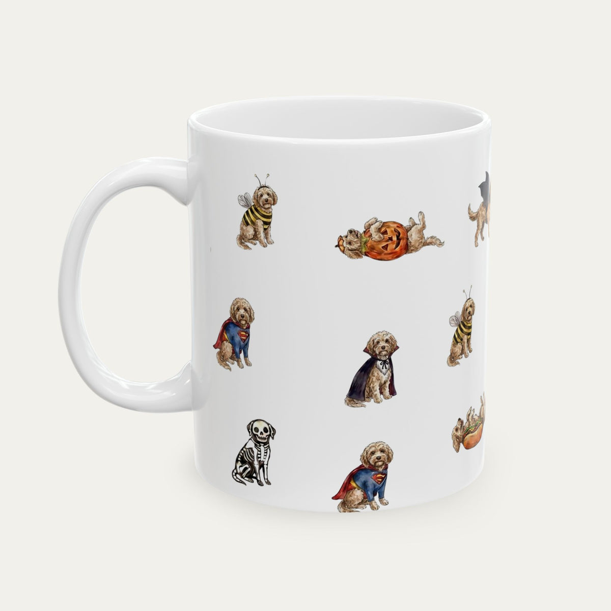Cockapoo Halloween mug