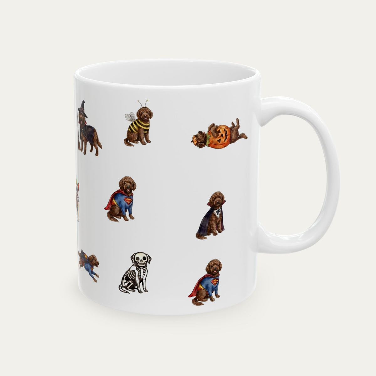 Goldendoodle Chocolate Halloween mug