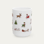 Bull Terrier Christmas Mug