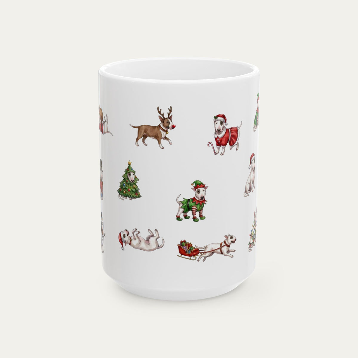 Bull Terrier Christmas Mug