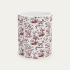 Chihuahua Shorthaired Burgundy Toile Mug