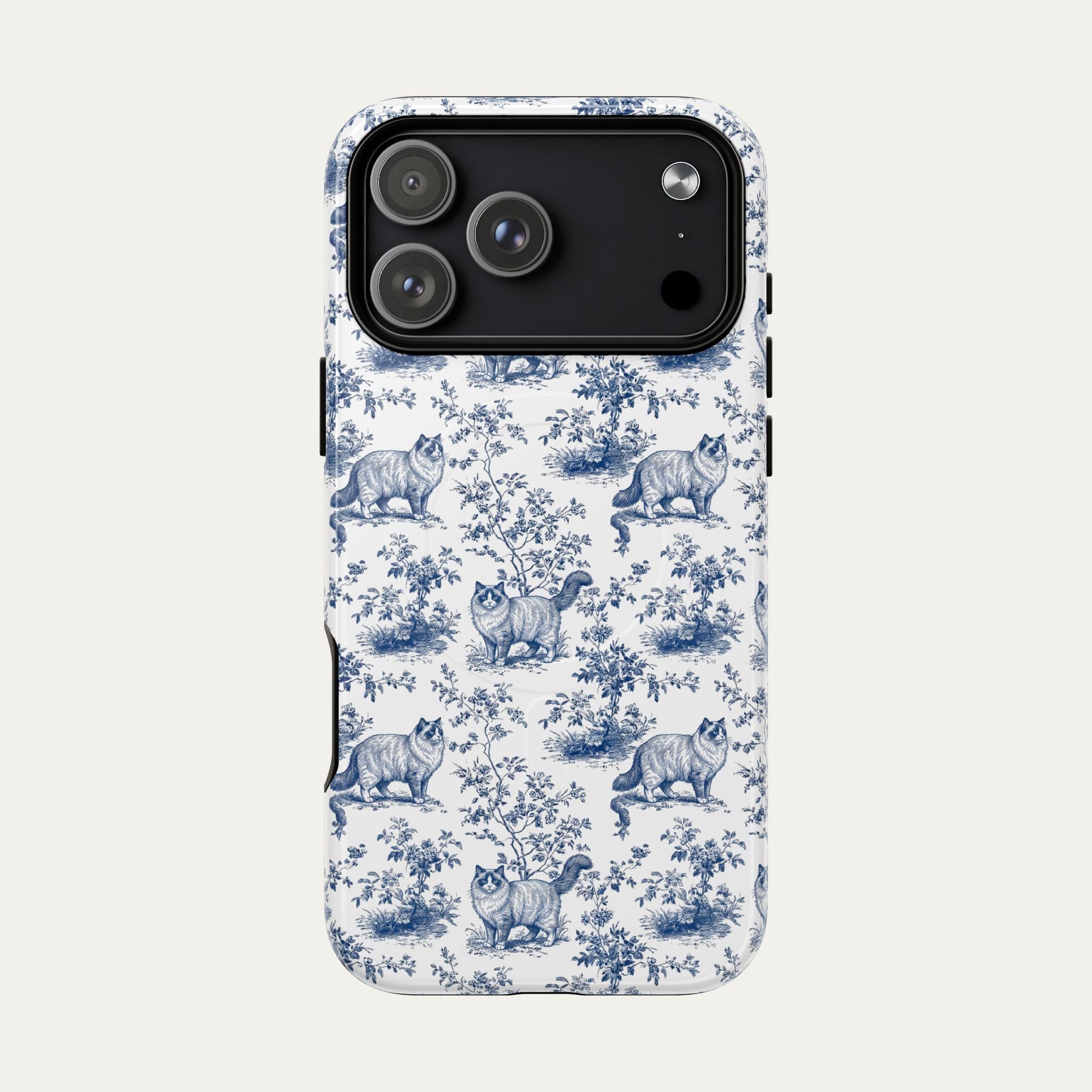 Ragdoll Cat Blue Toile Phone case