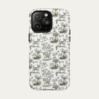 Chihuahua Shorthaired Sage Green Toile phone Case